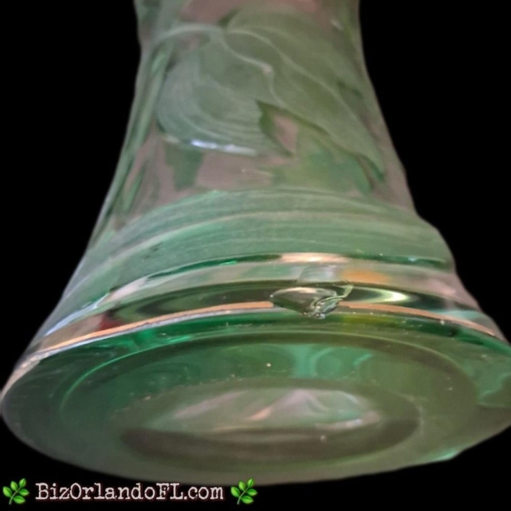 Franz Erlevach Multi-Layered Floral Glass Vase *RARE FIND* - Picture 10 of 11